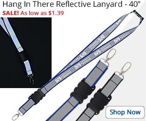 Hang In There Reflective Lanyard