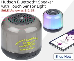Hudson Bluetooth Speaker with Touch Sensor Light