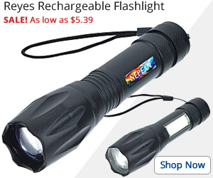 Reyes Rechargeable Flashlight.