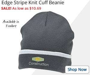 Edge Stripe Knit Cuff Beanie