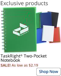 TaskRight Two-Pocket Notebook