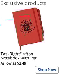 TaskRight Afton Notebook with Pen