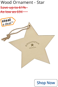 Wood Ornament - Star