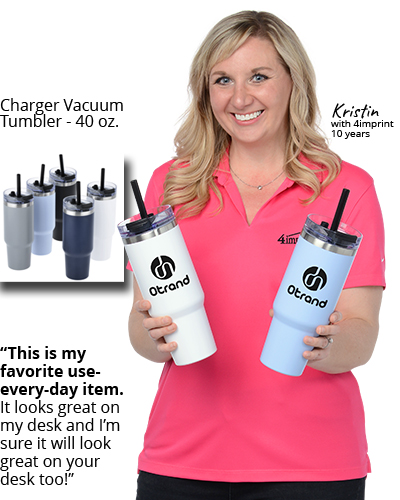 Charger Vacuum Tumbler - 40 oz.