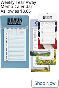 Weekly Tear Away Calendar