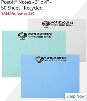 Post-it® Notes - 50 Sheet - Recycled