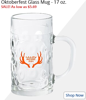 Oktoberfest Glass Mug - 17 oz.