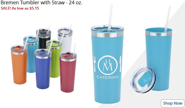 Bremen Tumbler with Straw - 24 oz.
