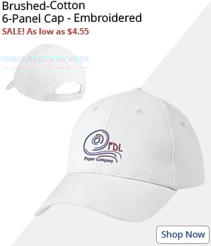 Brushed-Cotton 6-Panel Cap - Embroidered