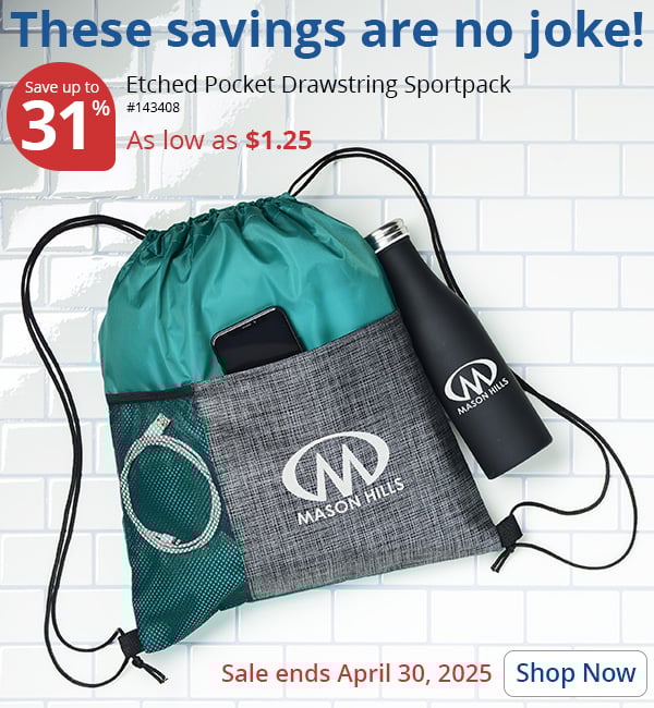 Etched Pocket Drawstring Sportpack