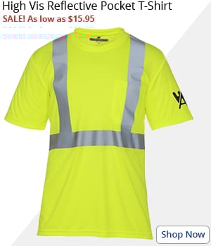 High Vis Reflective Pocket T-Shirt