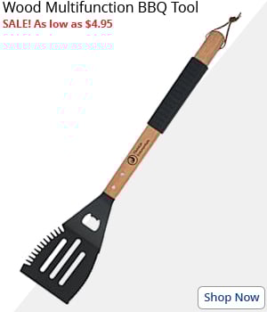 Wood Multifunction BBQ Tool