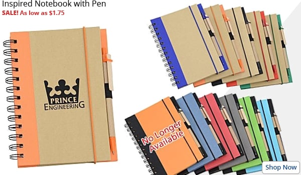 Inspired Notebook with Pen