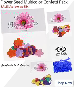 Flower Seed Multicolor Confetti Packs