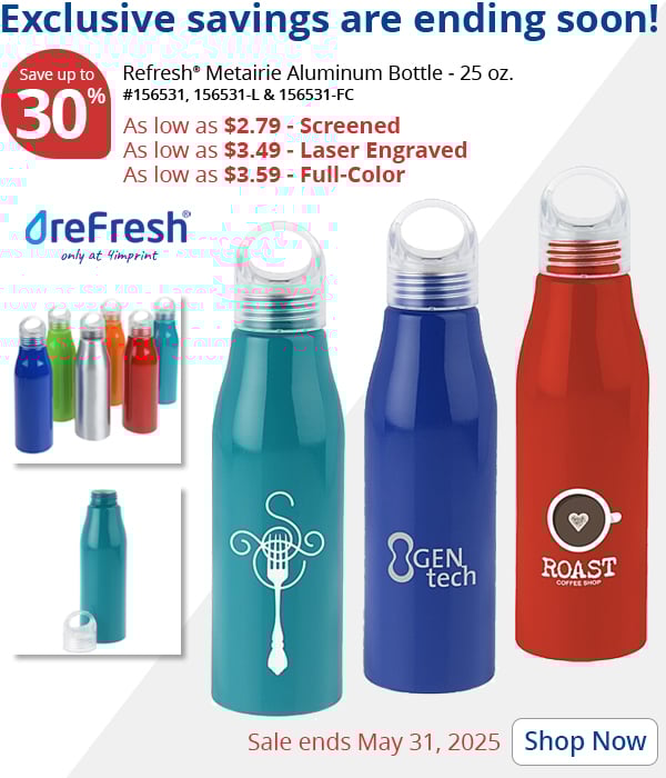 Refresh Metairie Aluminum Bottle - 25 oz.