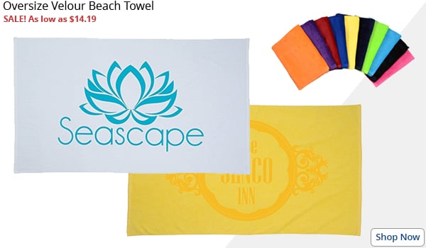 Oversize Velour Beach Towel
