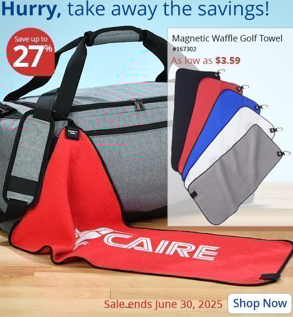 Magnetic Waffle Golf Towel