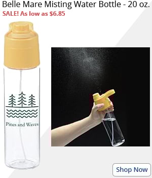Belle Mare Misting Water Bottle - 20 oz.