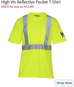 High Vis Reflective Pocket T-Shirt