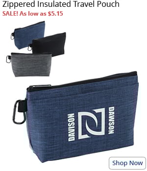 Zippered Insulated Travel Pouch