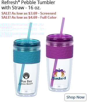 Refresh Pebble Tumbler with Straw - 16 oz.