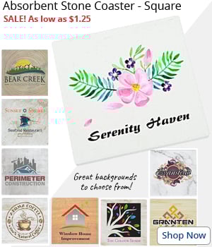 Absorbent Stone Coaster - Square