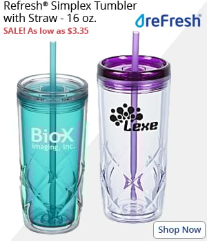 Refresh Simplex Tumbler with Straw - 16 oz.