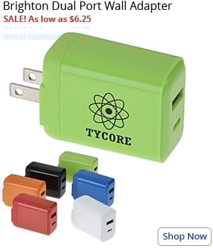 Brighton Dual Port Wall Adapter