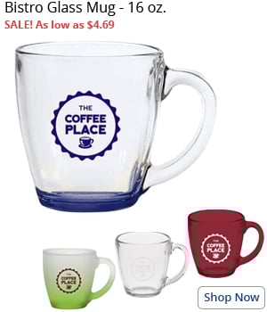 Bistro Glass Mug - 16 oz.