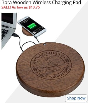 Bora Wooden Wireless Charging Pad