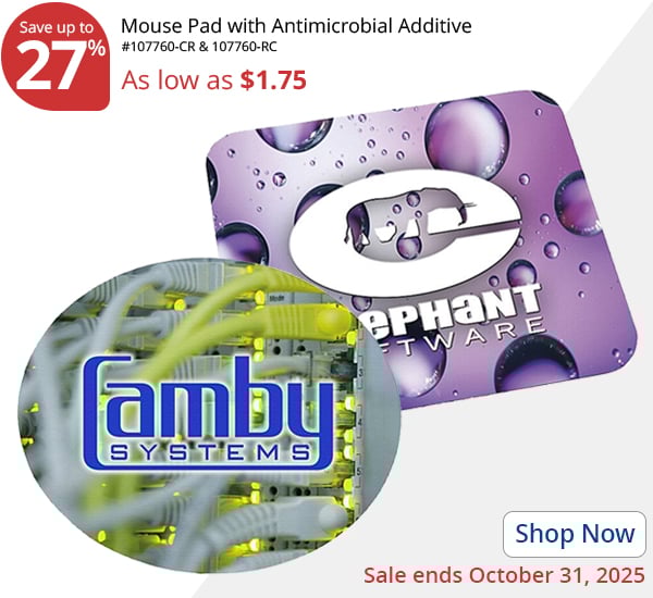 Mouse Pad with Antimicrobial Additive