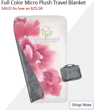 Full Color Micro Plush Travel Blanket