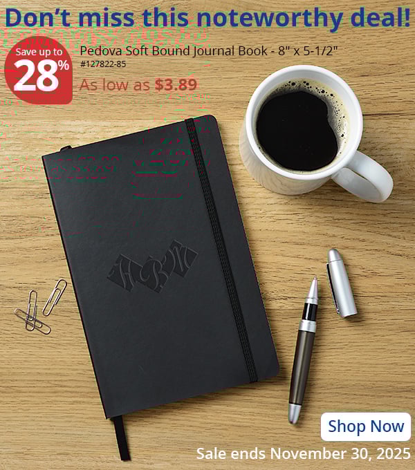 Pedova Soft Bound Journal Book - 8 x 5-1/2