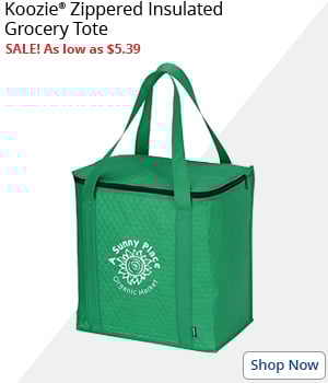 Koozie® Zippered Insulated Grocery Tote