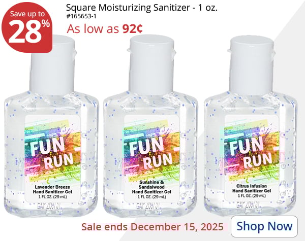 Square Moisturizing Sanitizer - 1 oz.