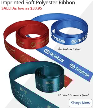 Imprinted Soft Polyester Ribbon