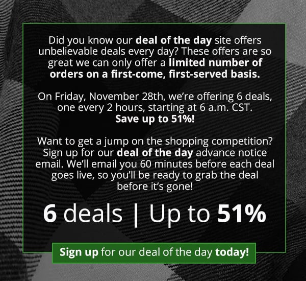 Black Friday Deal of the Day Marathon