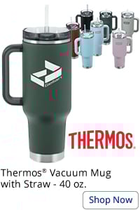 Thermos Vacuum Mug with Straw - 40 oz.