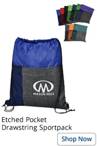 Etched Pocket Drawstring Sportpack