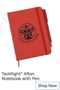 TaskRight Afton Notebook with Pen
