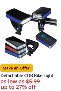 Detachable COB Bike Light
