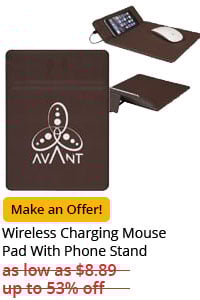 Wireless Charging Mouse Pad With Phone Stand