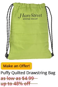 Puffy Quilted Drawstring Bag