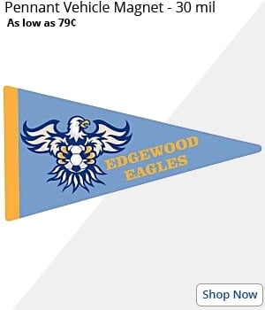 Pennant Vehicle Magnet - 30 mil