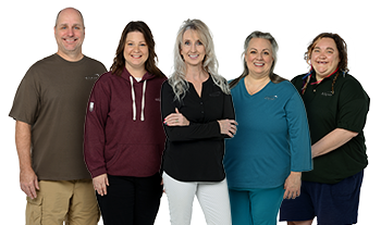 4imprint employees Todd, Laura, Cheryl, Connie and Mary from the One by One team