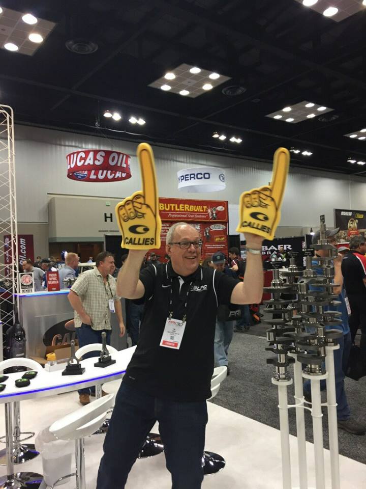 Customer photo from Caley of our Foam #1 Hand - 18", a man holding up two fingers