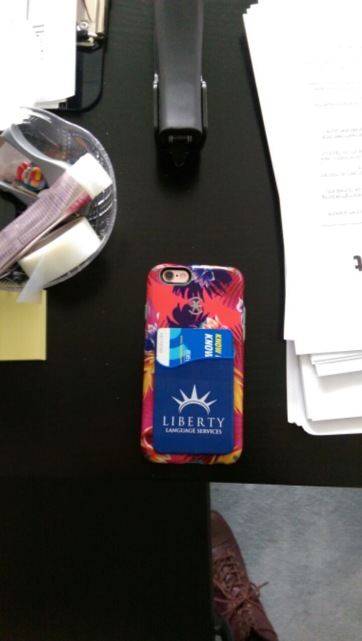 a phone case on a table