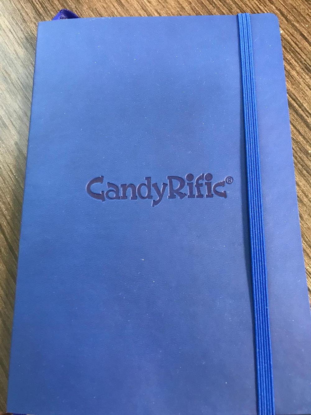 Customer photo from Angie of our Pedova Soft Bound Journal Book - 8" x 5-1/2", a blue notebook with a blue band