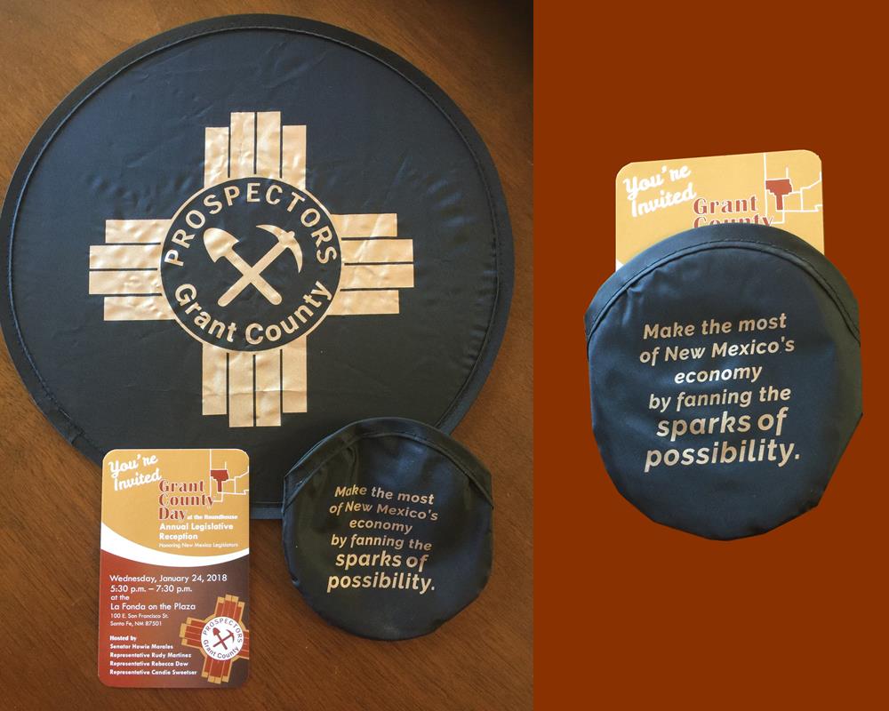 a group of promotional items