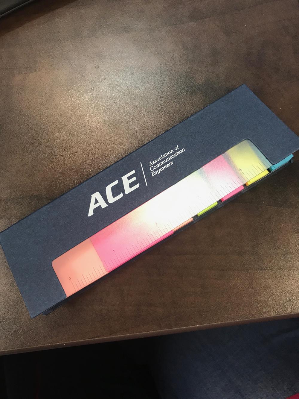 Customer photo from Andrea of our Ruler Cover Sticky Book - 24 hr, a box of colorful ruler